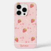 かわいいイチゴと花。 Case-Mate iPhoneケース (裏面)