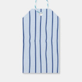 かわいいイチゴと青のベイビーシャワーのお礼 ギフトタグ (裏面)