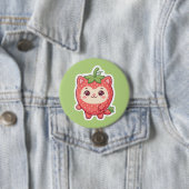かわいいイチゴねこピンバッジ 缶バッジ (インサイチュ)