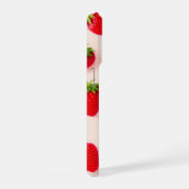 かわいいイチゴのオシャレなパターン携帯ケース iPhoneケース (右側面)