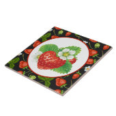 かわいいイチゴのキッチンデッキ タイル (側面)