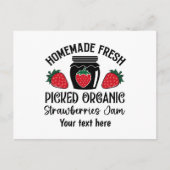 かわいいイチゴのジャムの売り手 ポストカード (正面)