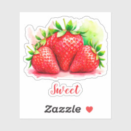 かわいいイチゴのステッカー - 甘くてジューシーな果物 シール