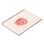 かわいいイチゴのスパイラルノート ノートブック (左側)
