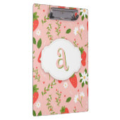 かわいいイチゴのパターンのクリップボード クリップボード (右)