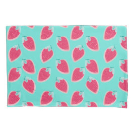 かわいいイチゴのフルーツパターン 枕カバー