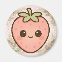 かわいいイチゴのマグネット