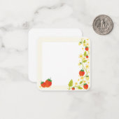 かわいいイチゴのメモカード ノートカード (正面/裏面インサイチュ)