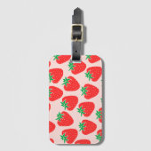 かわいいイチゴのラゲッジタグ ラゲッジタグ (正面縦)