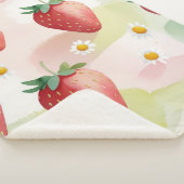 かわいいイチゴのレインボーバースデーパーティー シェルパブランケット (3/4)