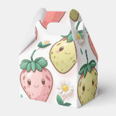 かわいいイチゴのレインボーバースデーパーティー フェイバーボックス (裏面サイド)