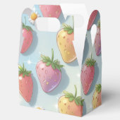 かわいいイチゴのレインボーバースデーパーティー フェイバーボックス (オープン)