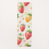 かわいいイチゴのレインボーバースデーパーティー ヨガマット (正面)