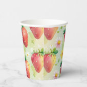 かわいいイチゴのレインボーバースデーパーティー 紙コップ (右)