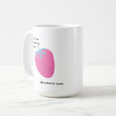 かわいいイチゴの恋心 - バレンタインデー コーヒーマグカップ (正面左)