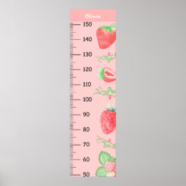 かわいいイチゴの成長チャート ポスター