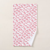 かわいいイチゴの牛と斑点のパターン バスタオルセット (ハンドタオル)