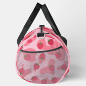 かわいいイチゴの牛のパターン ダッフルバッグ (右)
