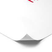 かわいいイチゴの赤ちゃんシャワー歓迎サイン ポスター (角)