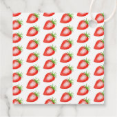 かわいいイチゴの赤ちゃんシャワー フェイバータグ (裏面)