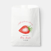 かわいいイチゴの赤ちゃんシャワー フェイバーバッグ (正面)