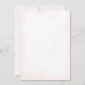 かわいいイチゴの1歳誕生日 招待状 (裏面)