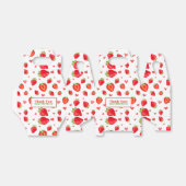 かわいいイチゴをテーマにした赤ちゃんシャワー フェイバーボックス (折り畳みなし)