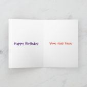 かわいいイチゴアイスクリームサンデー漫画 カード (内部)