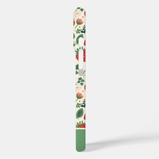 かわいいイチゴデザインと名前をカスタムする Case-Mate iPhoneケース (裏面 / 左)