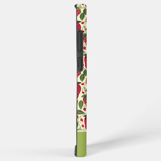 かわいいイチゴデザインと名前をカスタムする SAMSUNG GALAXYケース (右側面)