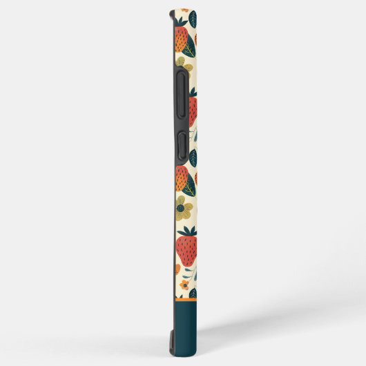 かわいいイチゴデザインと名前をカスタムする SAMSUNG GALAXYケース (右側面)