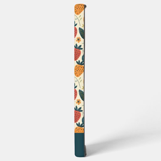 かわいいイチゴデザインと名前をカスタムする SAMSUNG GALAXYケース (左側面)