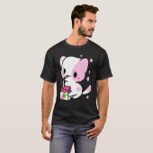 かわいいイチゴミルクちび猫Nexoギフト Tシャツ (正面フル)