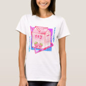 かわいいイチゴミルクの美意識 Tシャツ (正面)
