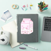 かわいいイチゴミルク カートン箱 シール (iPadカバー)
