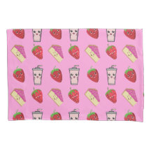 かわいいイチゴ及びチーズケーキ