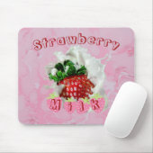 かわいいイチゴ夏フルーツかわいい食べ物テーマ マウスパッド (マウス)