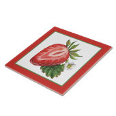 かわいいイチゴ愛好家のキッチン タイル (側面)