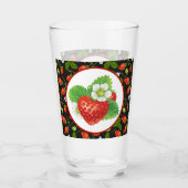 かわいいイチゴ愛好家のキッチン タンブラーグラス (正面)