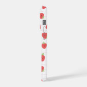 かわいいイチゴ柄のスマホケース iPhoneケース (左側面)