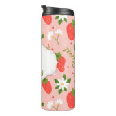 かわいいイチゴ柄の熱タンブラー タンブラー (回転右)