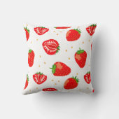 かわいいイチゴ柄 クッション (裏面)