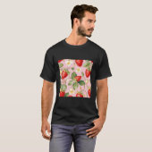 かわいいイチゴ柄 Tシャツ (正面フル)