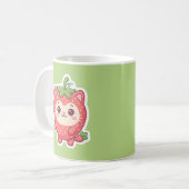 かわいいイチゴ猫のコーヒーマグ コーヒーマグカップ (正面左)