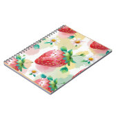 かわいいイチゴ虹のデイジー誕生日パーティー ノートブック (左側)