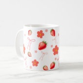 かわいいイチゴ コーヒーマグカップ (正面左)