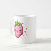 かわいいイチゴ コーヒーマグカップ (正面左)