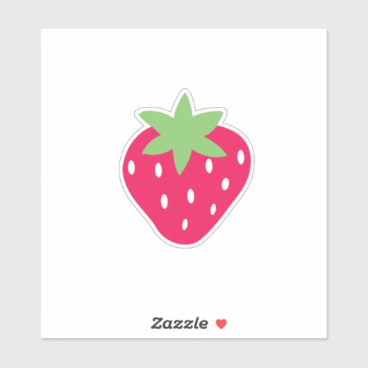 かわいいイチゴ シール (シート)