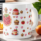 かわいいイチゴ💗🍓🥨 ジャンボコーヒーマグカップ