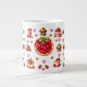 かわいいイチゴ💗🍓🥨 ジャンボコーヒーマグカップ (正面)